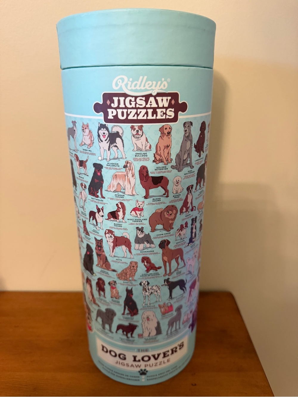 Ridley’s Jigsaw Puzzle - Dog Lovers All the Breeds / used but in mint condition